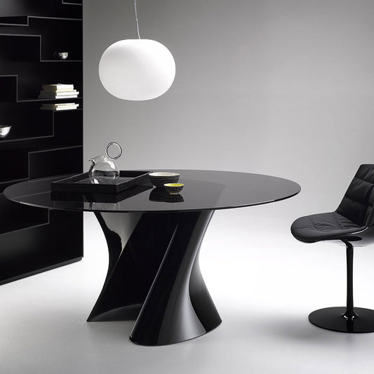 S Table | Clear Tempered Glass Top