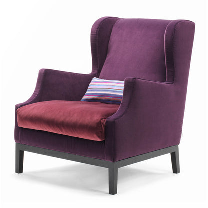 Chauffeuse Armchair | Moss Green 'Mirage' 04 Fabric