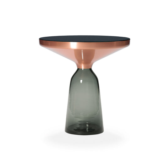 Bell Side Table | Quartz Grey Glass Base