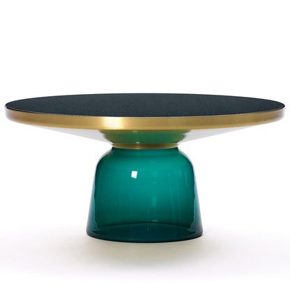 Bell Coffee Table | Emerald Green Glass Base