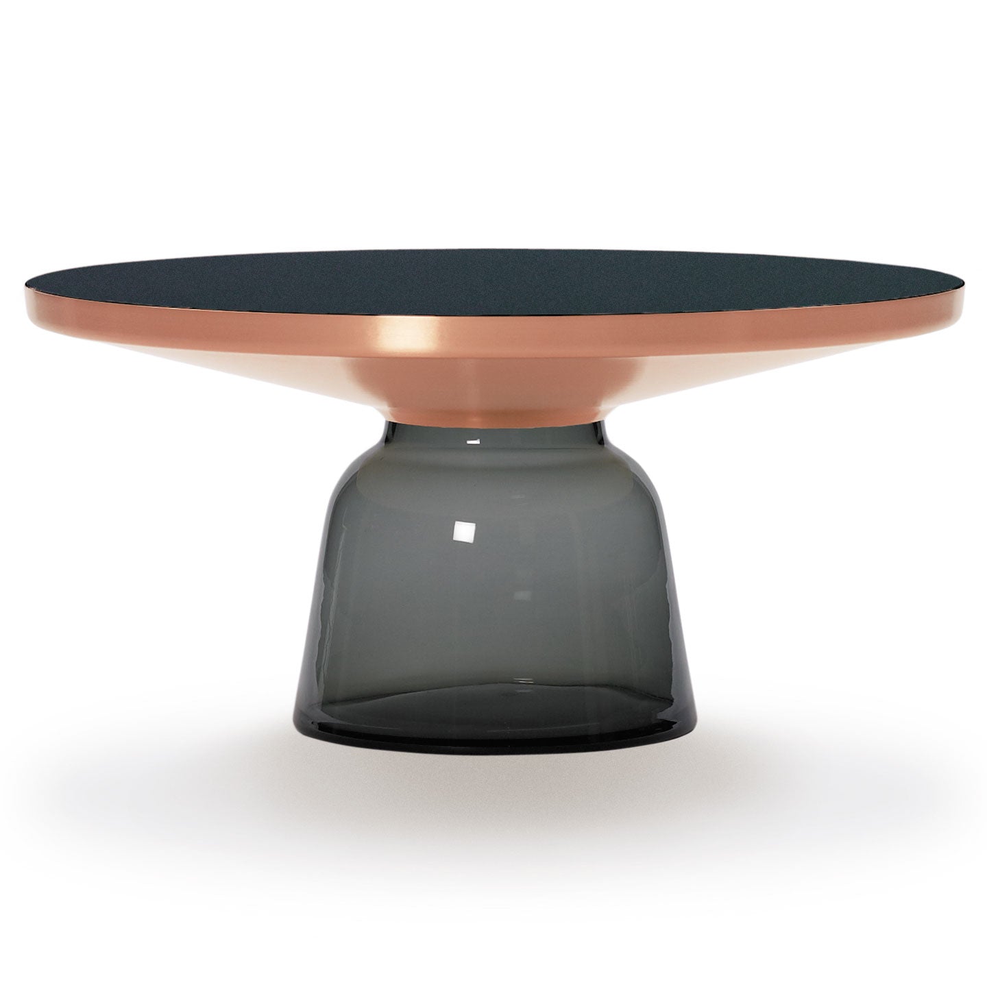 Bell Coffee Table | Quartz Grey Glass Base