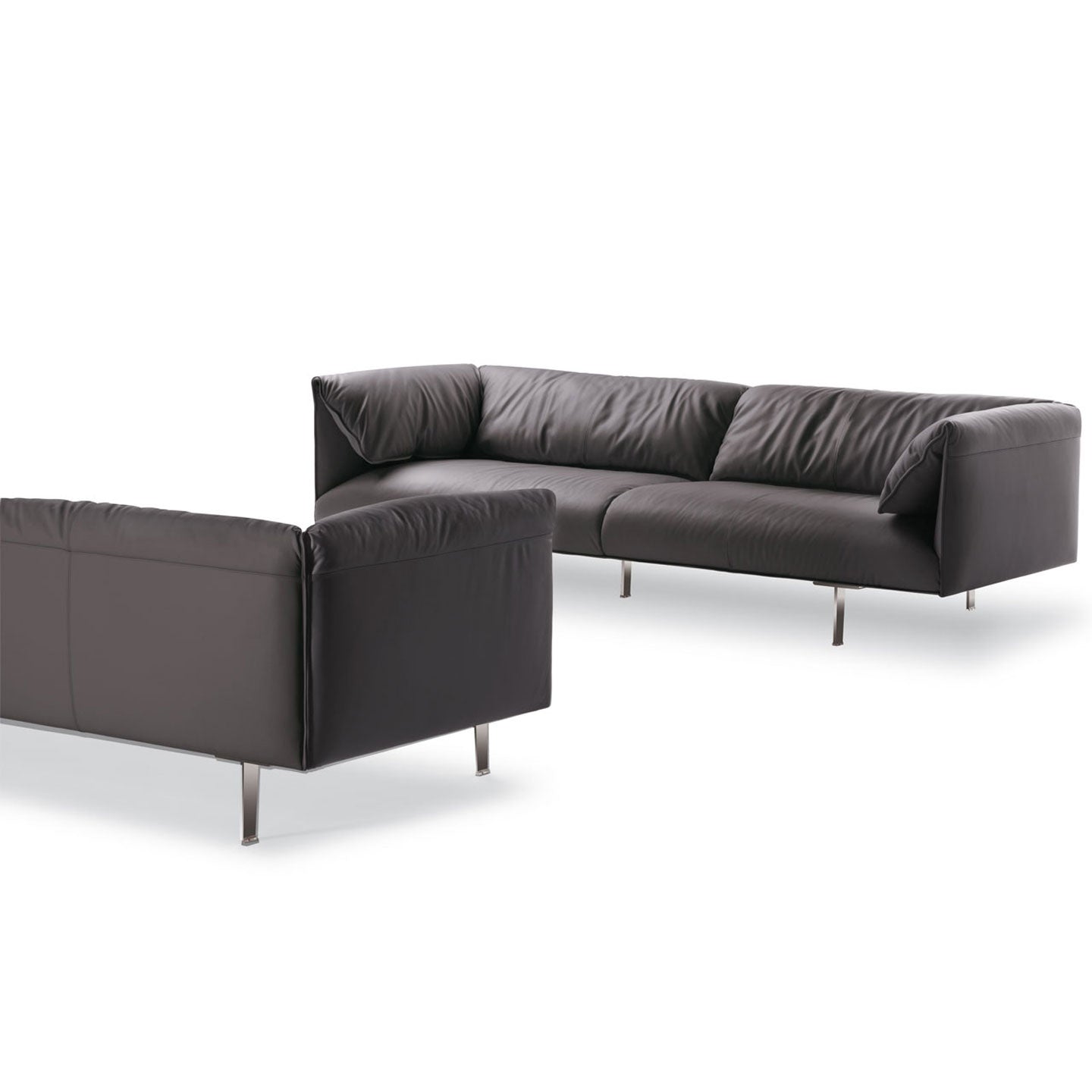 John John Sofa 250cm | Brown Leather 28 Seppia
