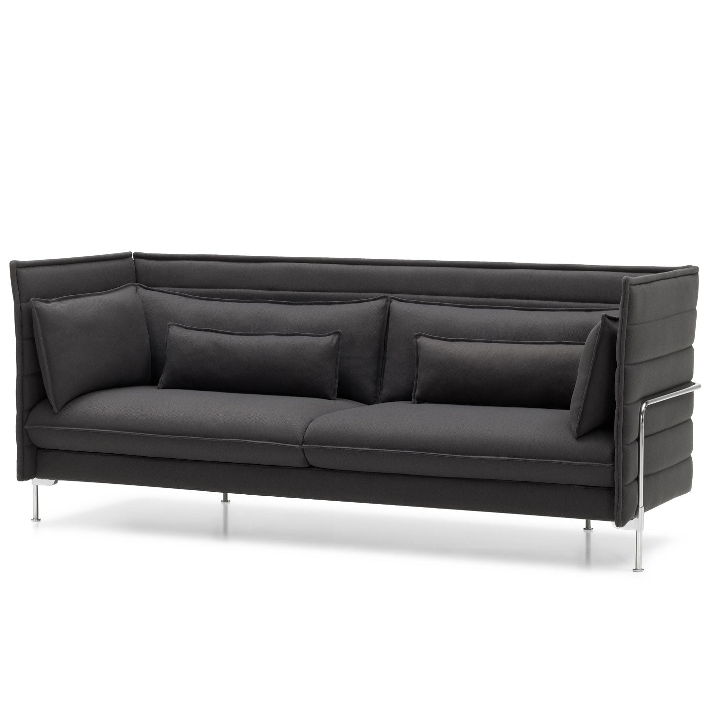 Alcove 3 Seat Sofa | Credo 06 Anthracite/Elephant Fabric
