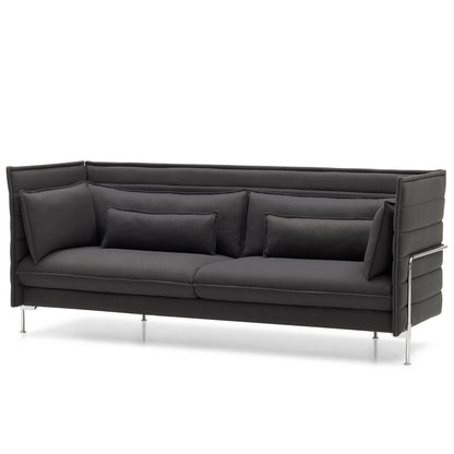 Alcove 3 Seat Sofa | Credo 06 Anthracite/Elephant Fabric