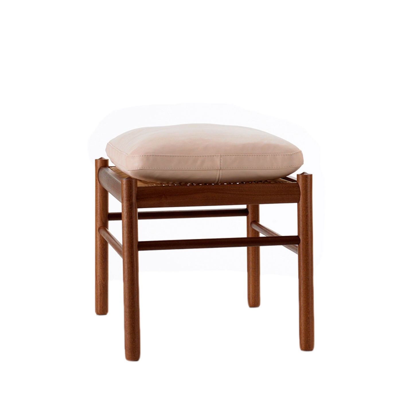 OW149F Colonial Footstool | Leather Sif 95 Tan