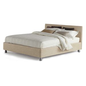 Notturno Bed Frame 160cm | Oatmeal Safari 716 Fabric