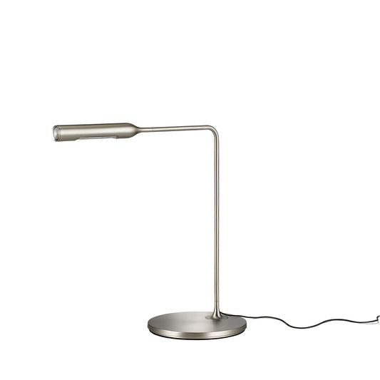 Flo Bedside Lamp | Brushed Nickel Effect