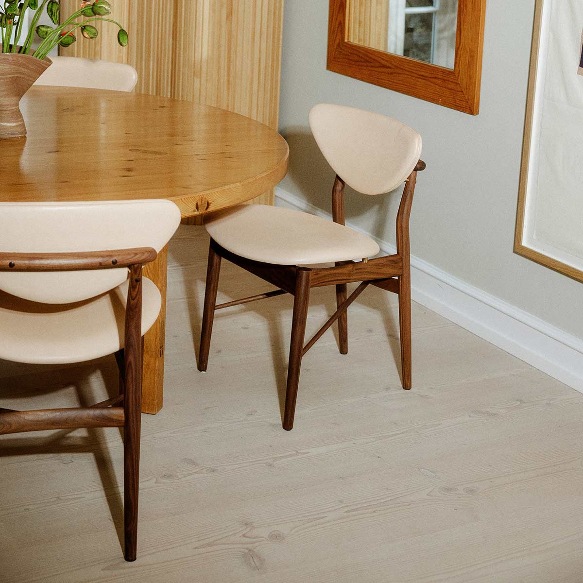 108 Dining Chair | Natural Vegetal Leather Upholstery