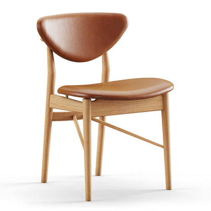 108 Dining Chair | Walnut Elegance Leather Upholstery