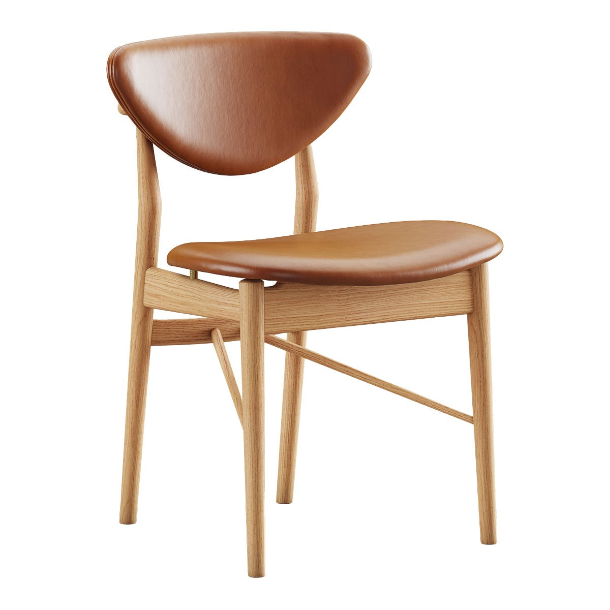 108 Dining Chair | Walnut Elegance Leather Upholstery