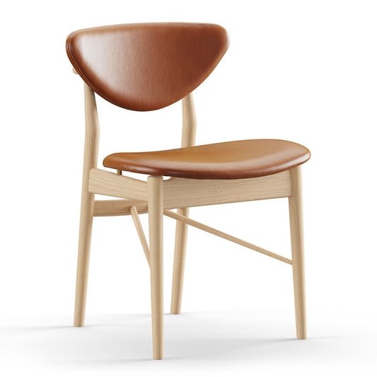 108 Dining Chair | Walnut Elegance Leather Upholstery
