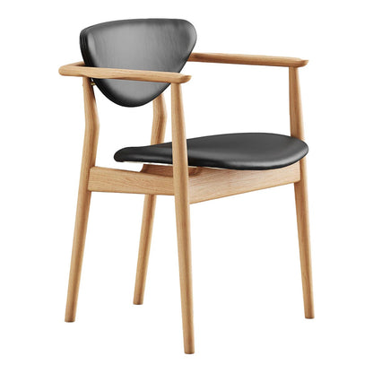 109 Dining Chair | Black Elegance Leather Upholstery