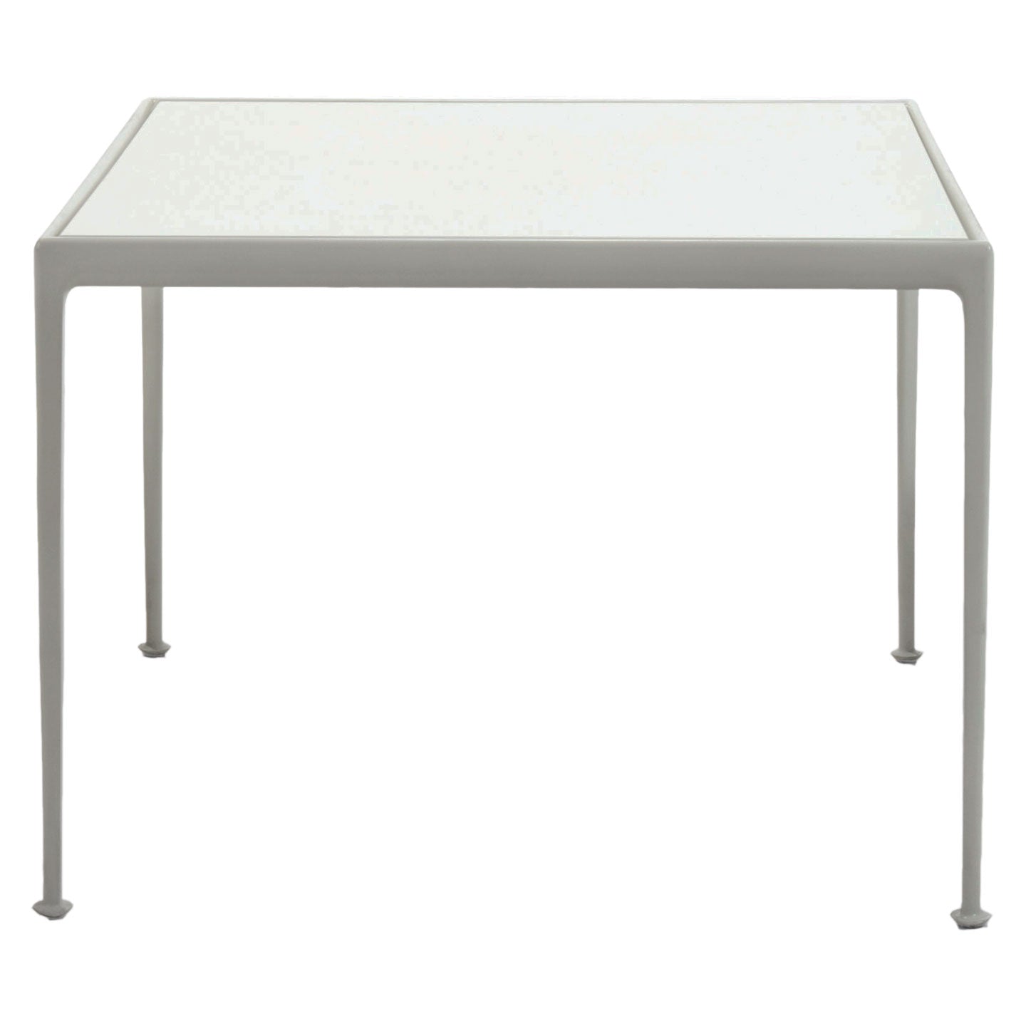 Schultz 1966 Table Square 965mm | White Porcelain Enamel Steel Top