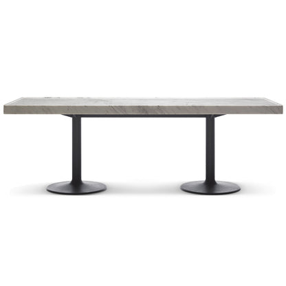 11 Table Pieds Corolle | Carrara Marble Top