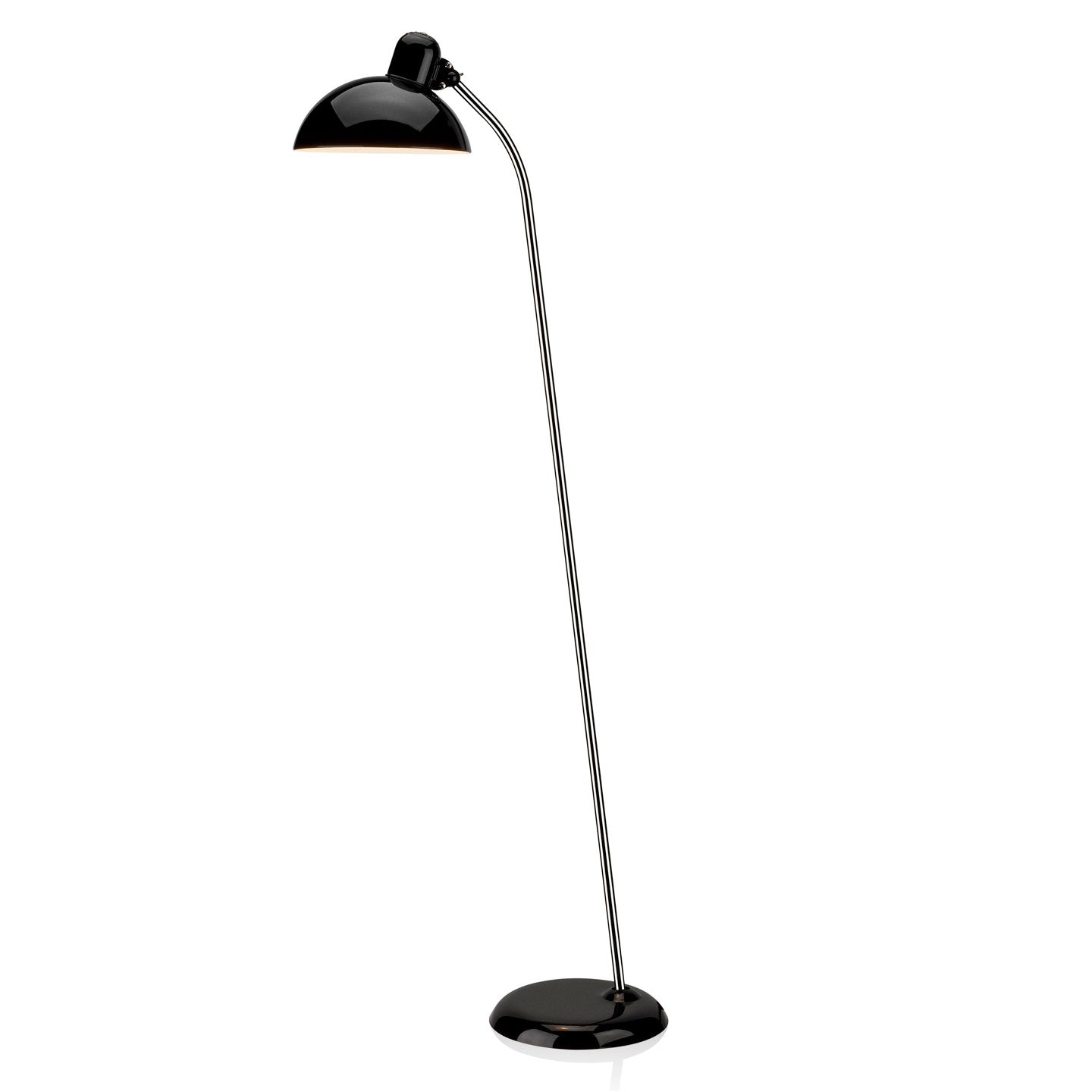 Kaiser Idell 6556 Floor Lamp | Gloss Black Shade and Base