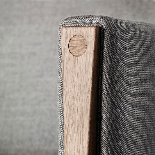CH162 2 Seat Sofa | Remix Fabric 173 Dark Grey