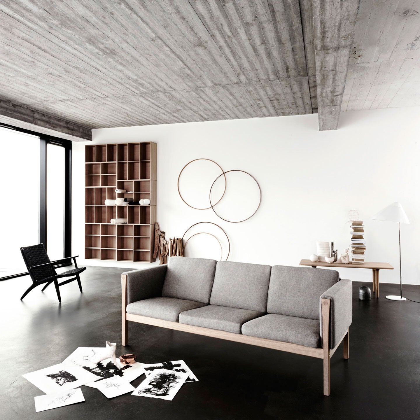 Carl Hansen & Son CH163 3 Seat Sofa by Hans J. Wegner – Aram