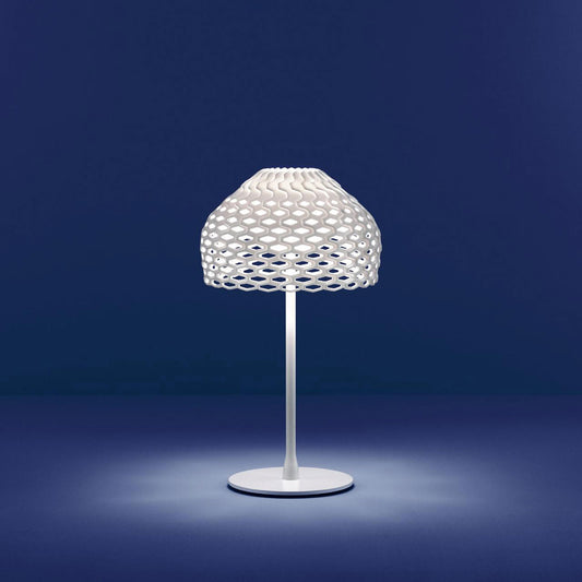Tatou Table Lamp | White Polycarbonate and Steel