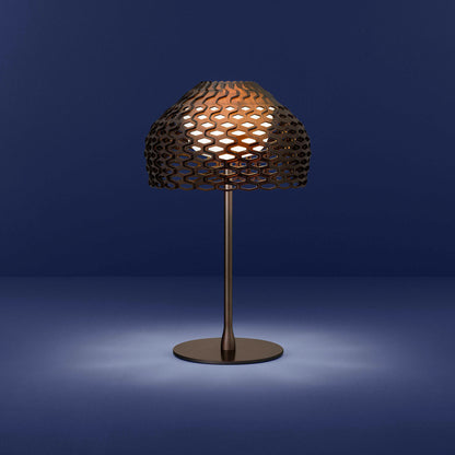 Tatou Table Lamp | Ochre Grey Polycarbonate and Steel
