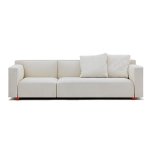 Lounge RH Asymmetric Sofa | Beige 08 West Fabric Upholstery