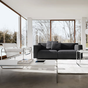 Lounge RH Asymmetric Sofa | Charcoal 13 West Fabric Upholstery
