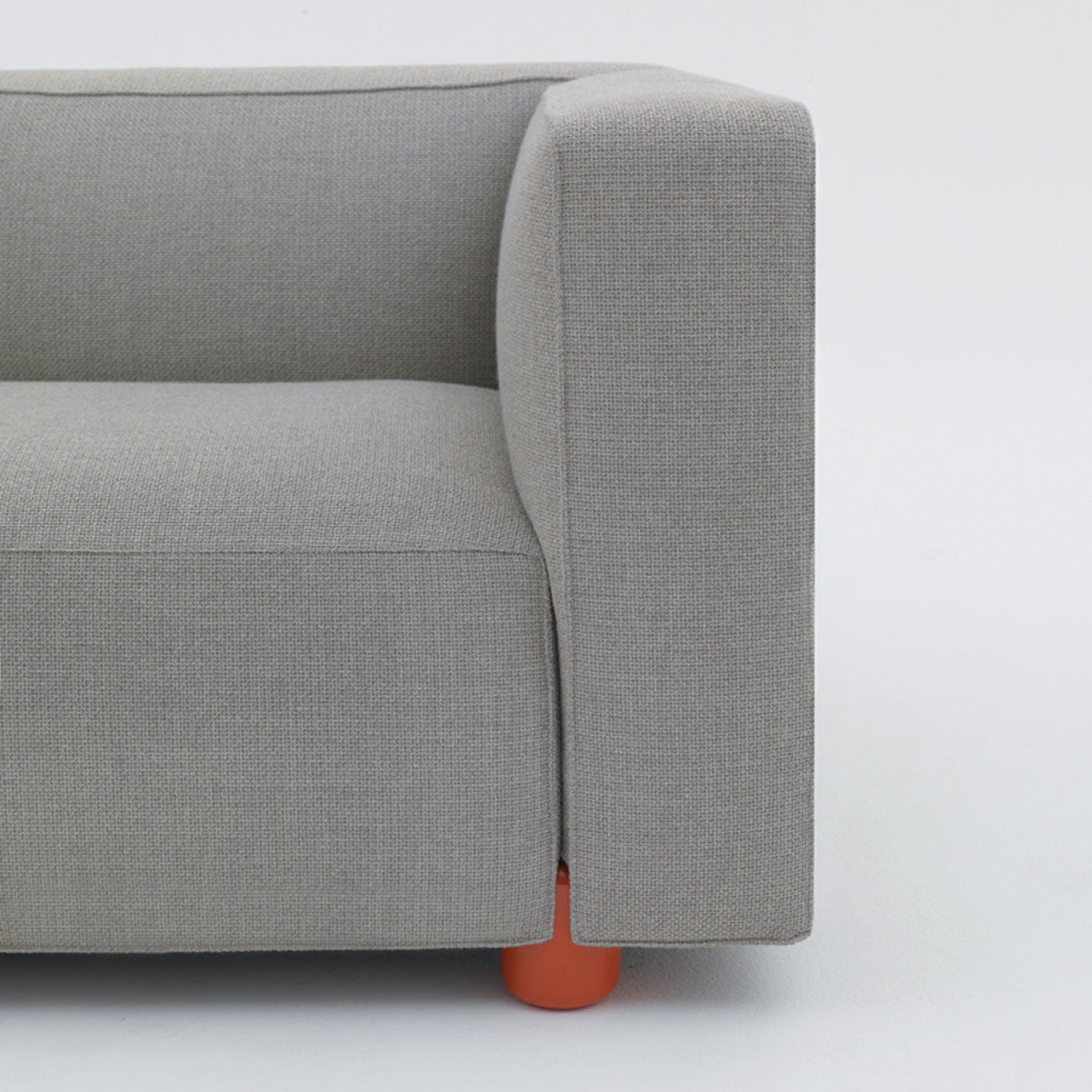 Lounge RH Asymmetric Sofa | Light Grey 03 West Fabric Upholstery