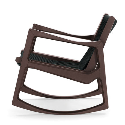 Euvira Rocking Chair | Black Cord Seat and Back