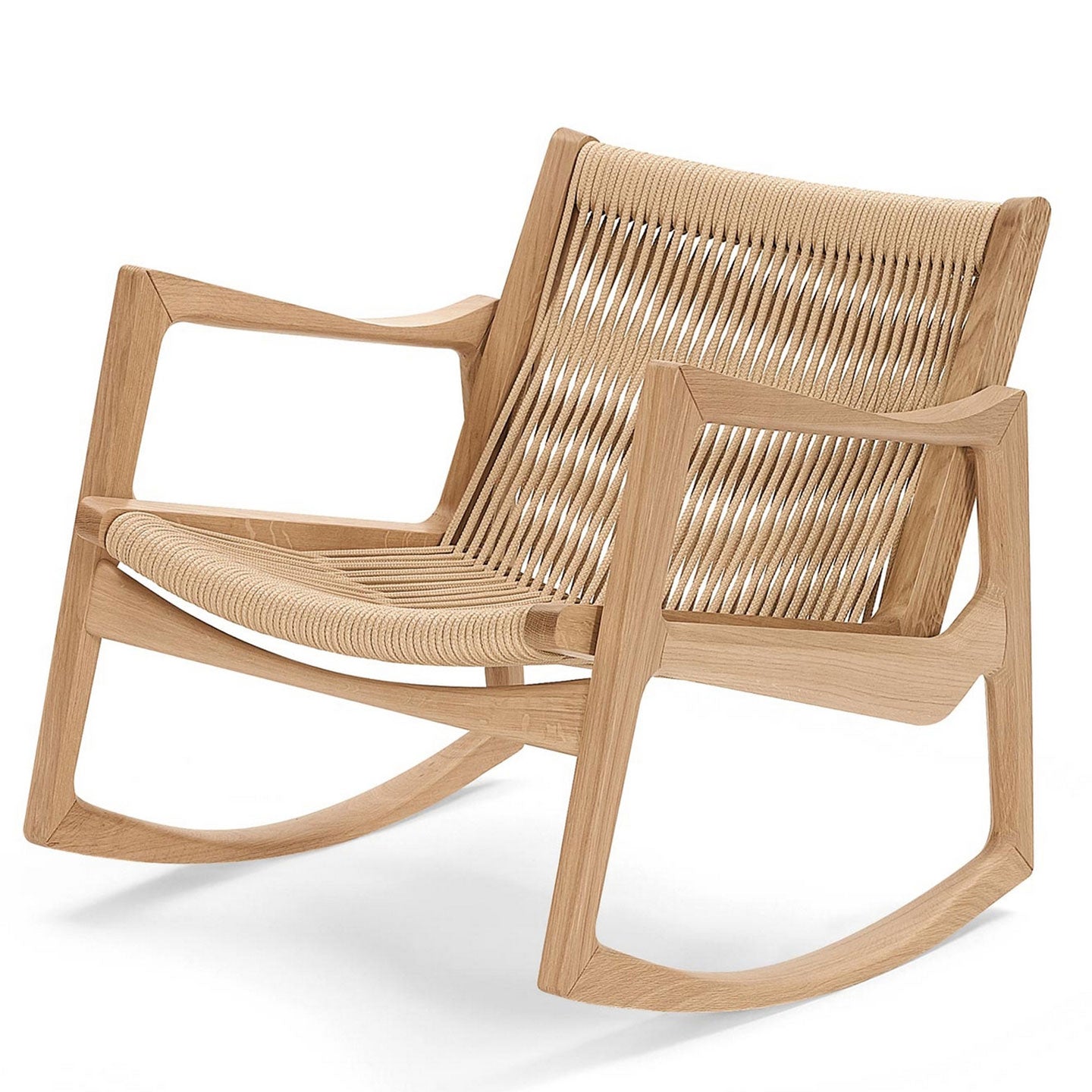 Euvira Rocking Chair | Natural Cord Seat and Back