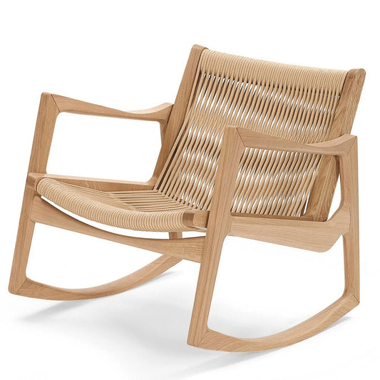 Euvira Rocking Chair | Natural Cord Seat and Back