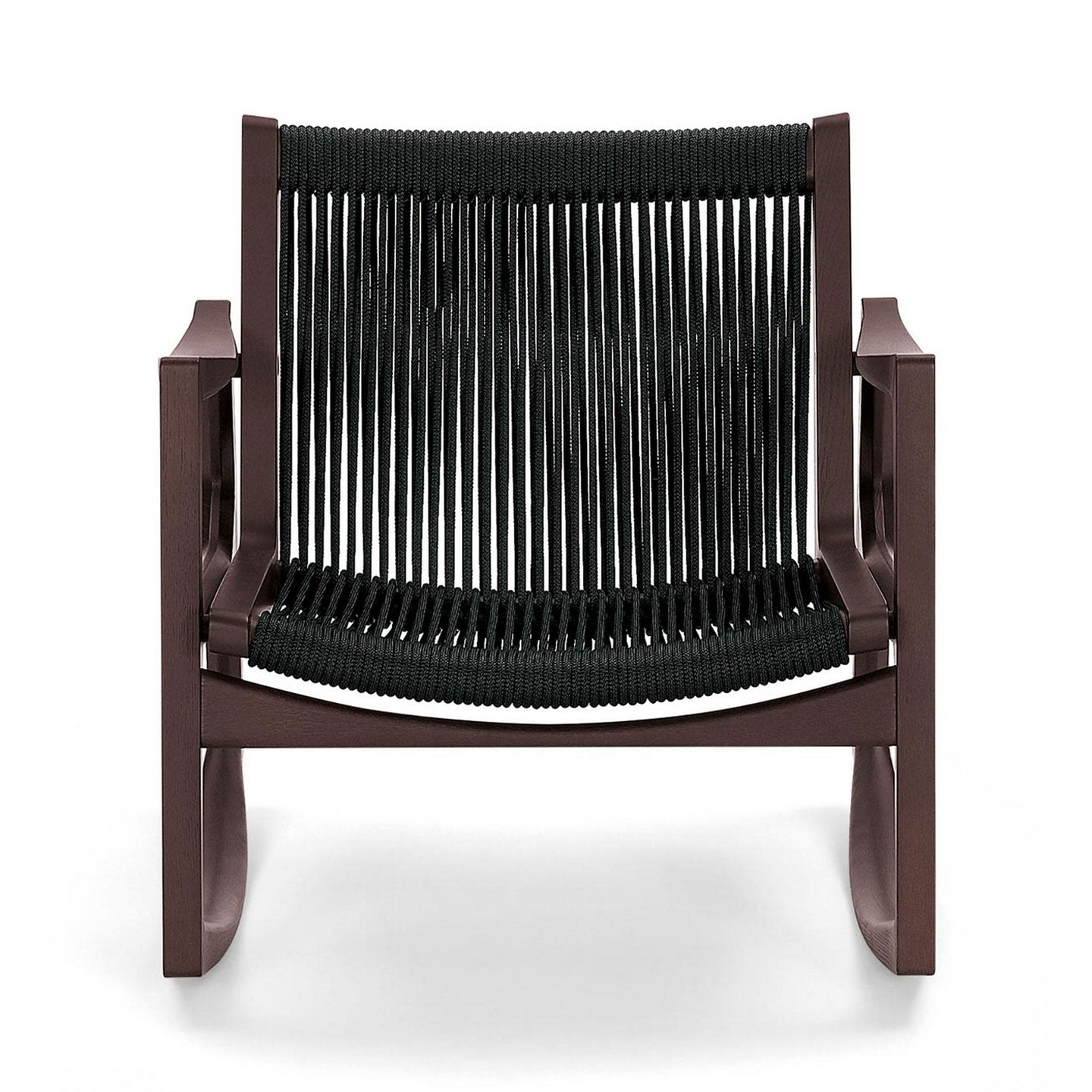 Euvira Rocking Chair | Black Cord Seat and Back