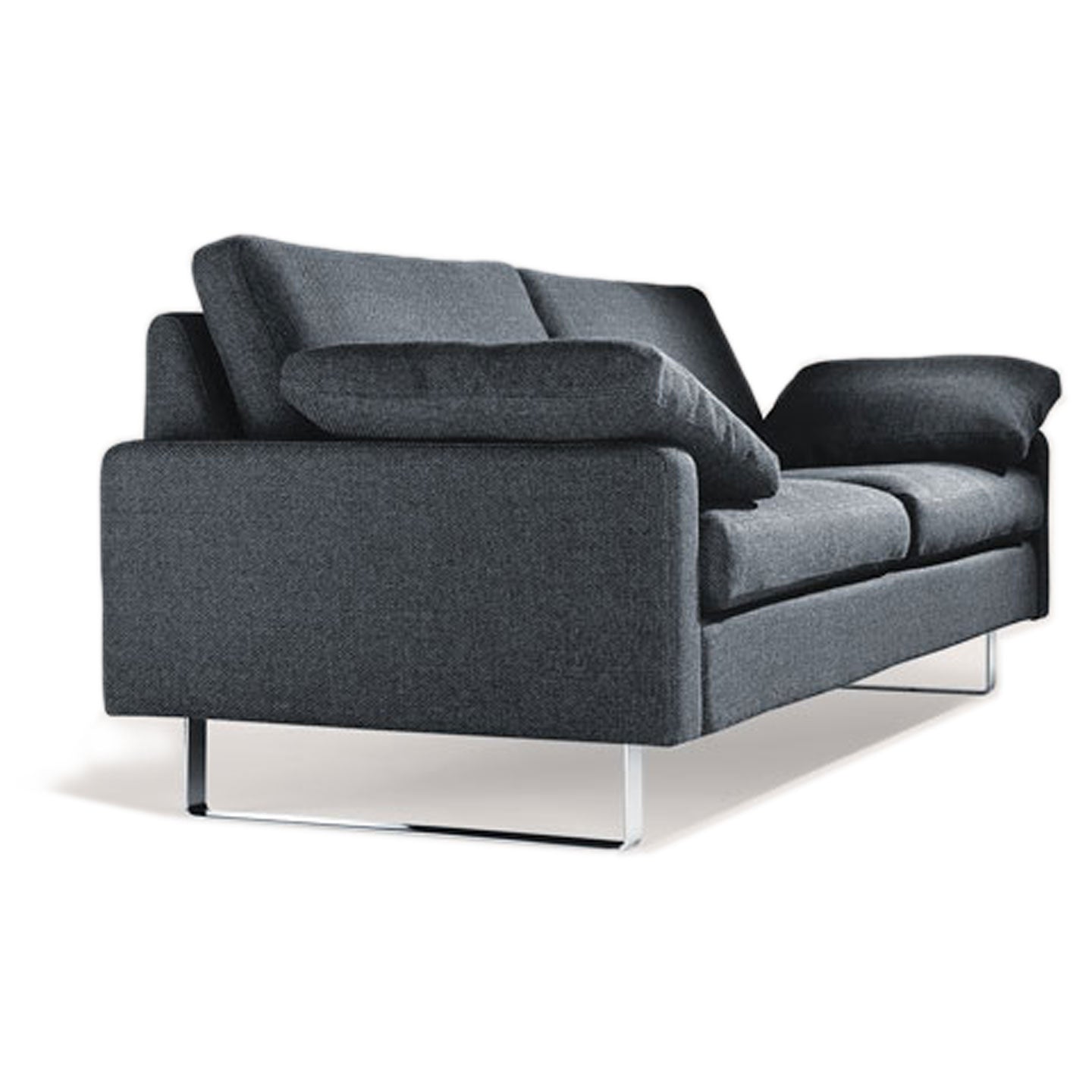 Conseta Sofa 204x85cm | Anthracite 9131 Fabric Upholstery