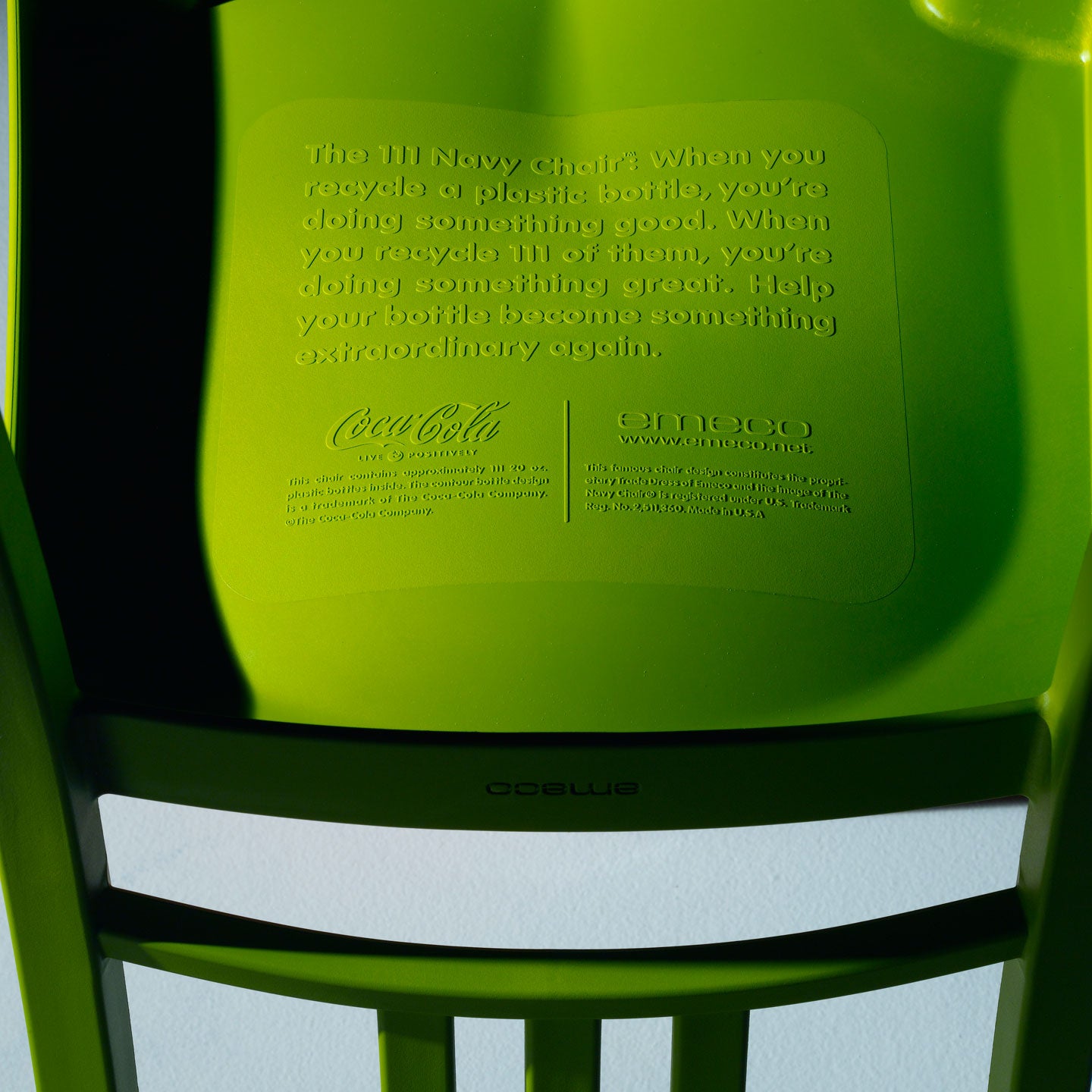 Navy Chair 111 | Grass Green PET Plastic