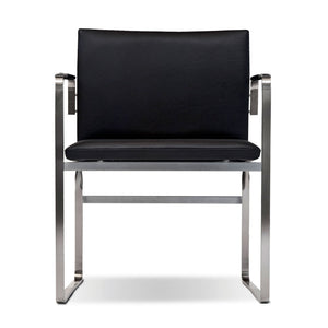 CH111 Chair | Black Thor Leather Seat and Back