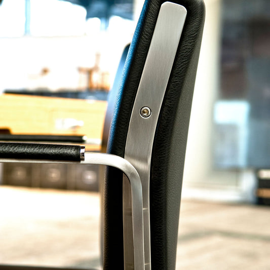 CH111 Chair | Black Thor Leather Seat and Back