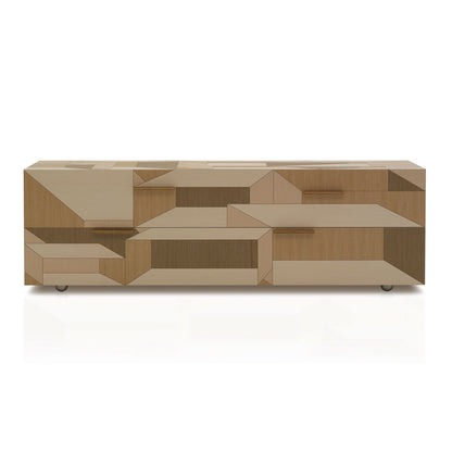 Inlay Como Chest of Drawers | Oak Inlay and Natural Oak