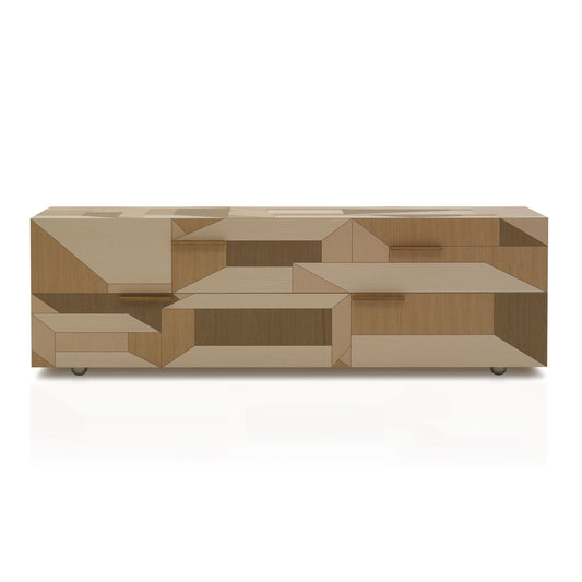 Inlay Como Chest of Drawers | Oak Inlay and Natural Oak