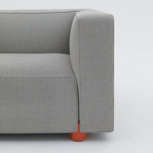 Lounge Compact Sofa | Light Grey 03 West Fabric Upholstery
