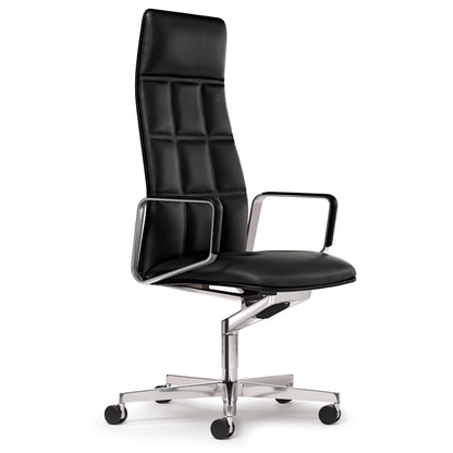 Leadchair Executive High Back | Black 1300 Select Leather