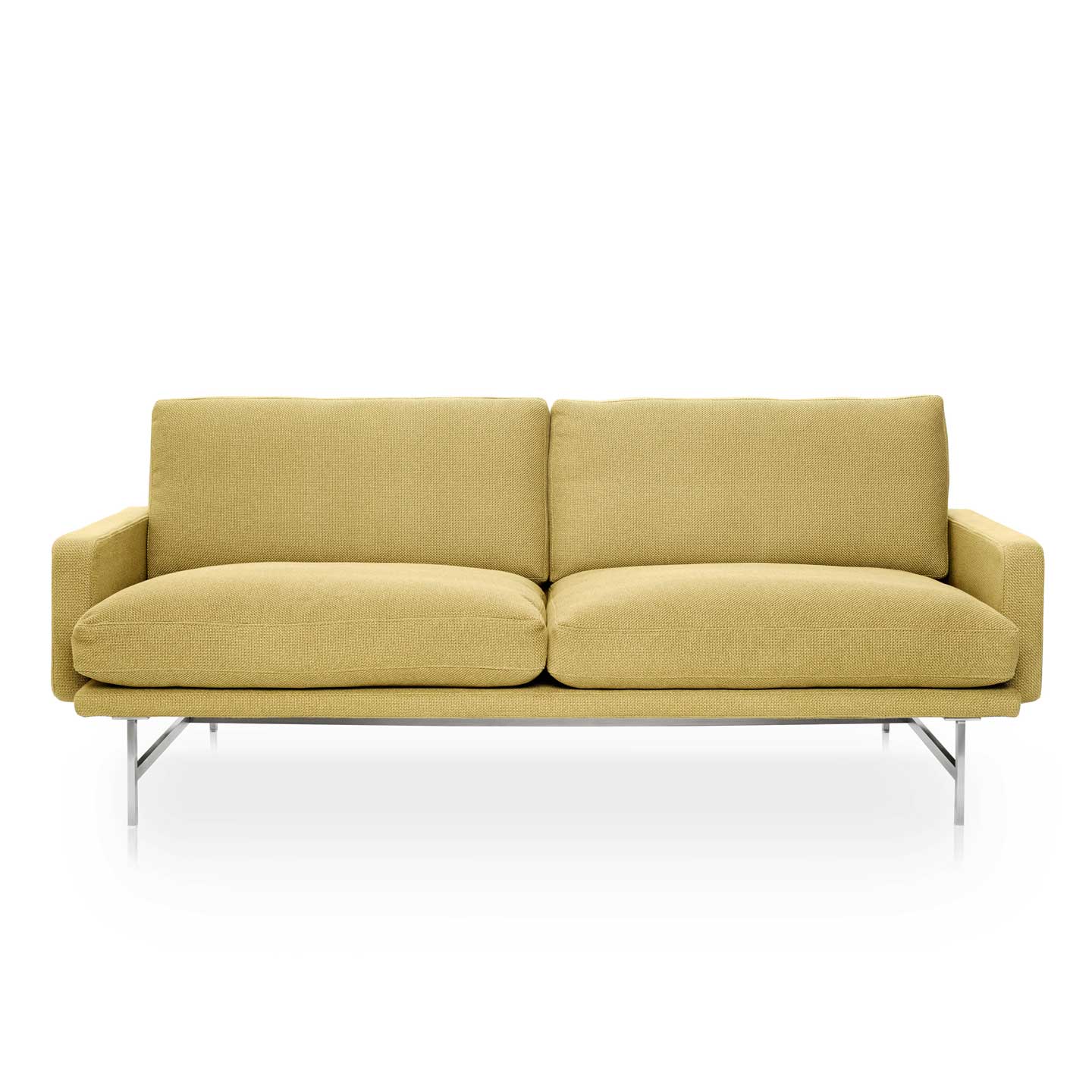 Lissoni 2 Seat Sofa PL112 | Fame 62068 Curry Upholstery