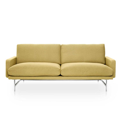 Lissoni 2 Seat Sofa PL112 | Fame 62068 Curry Upholstery