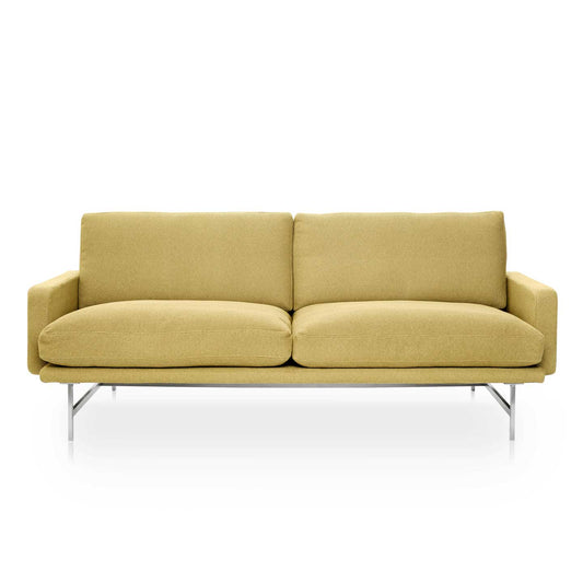 Lissoni 2 Seat Sofa PL112 | Fame 62068 Curry Upholstery
