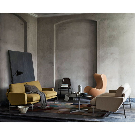 Lissoni 2 Seat Sofa PL112 | Fame 62068 Curry Upholstery