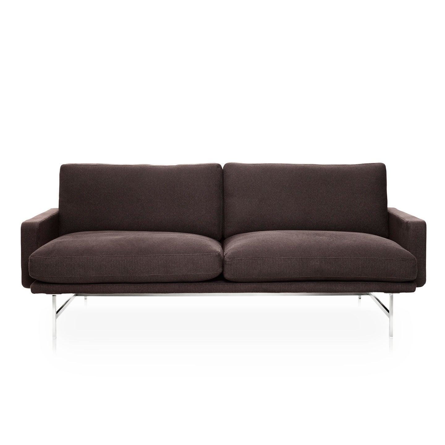 Lissoni 2 Seat Sofa PL112 | Fame 64168 Burnt Sienna Upholstery