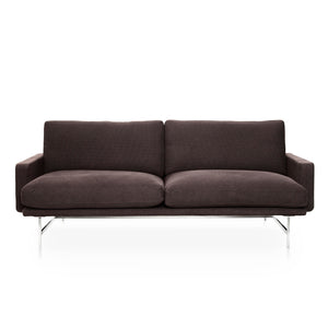 Lissoni 2 Seat Sofa PL112 | Fame 64168 Burnt Sienna Upholstery