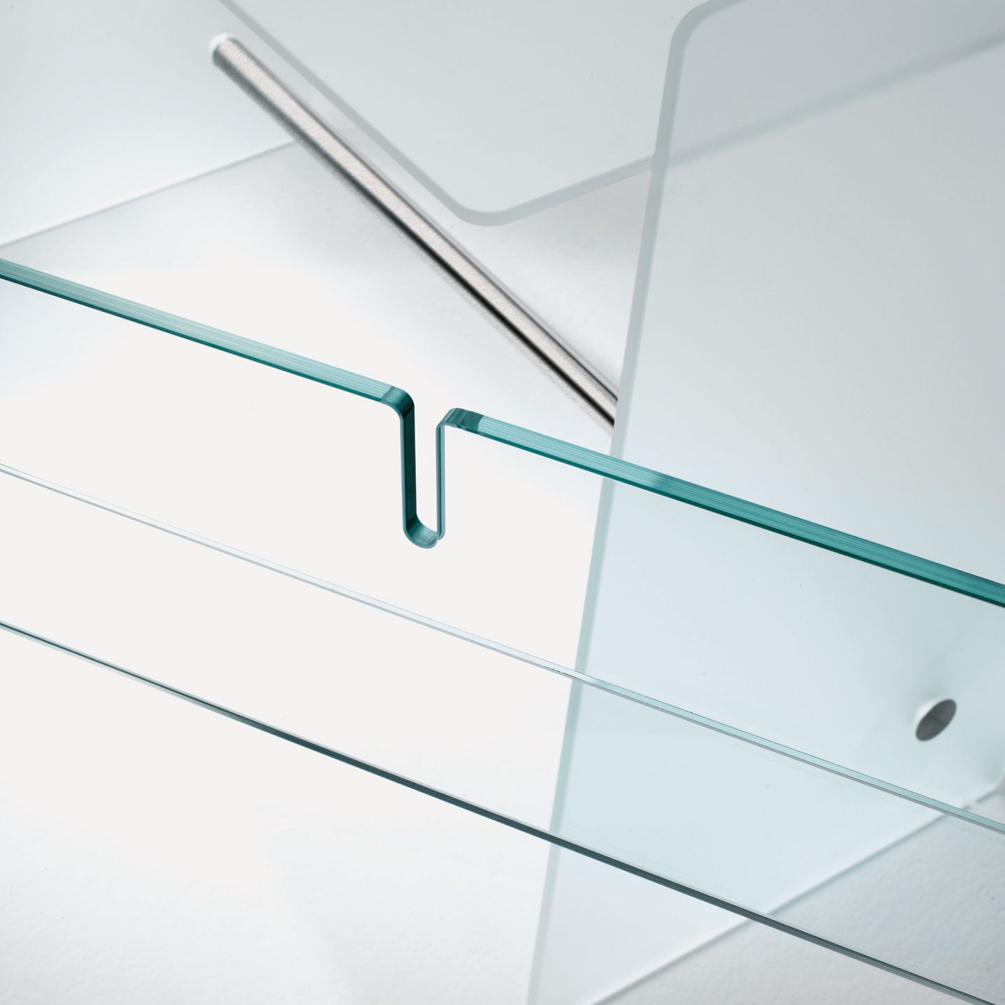 Pirandello Large Dressing Table | Extralight Transparent Glass