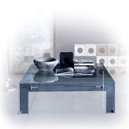 Atlantis Square Low Table | Extralight Transparent Glass