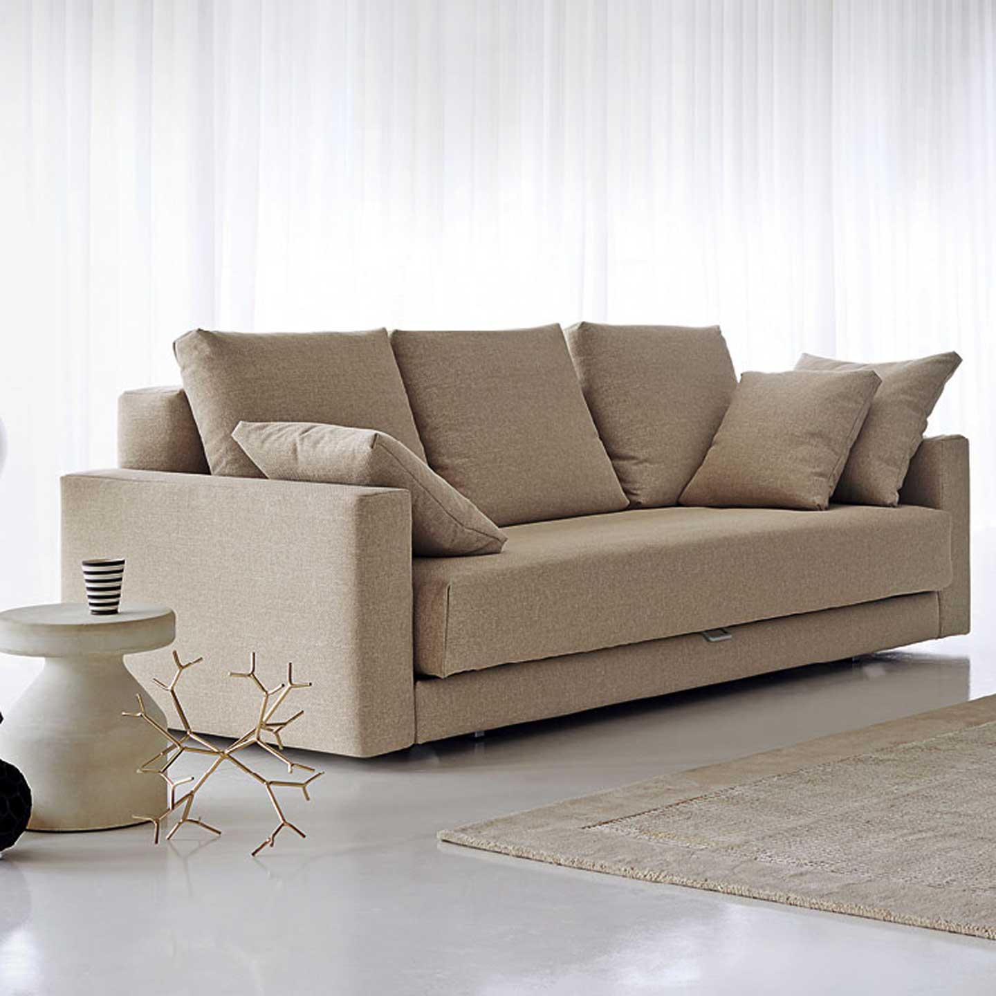 PiazzaDuomo Sofabed | Cream Canvas 940 Fabric
