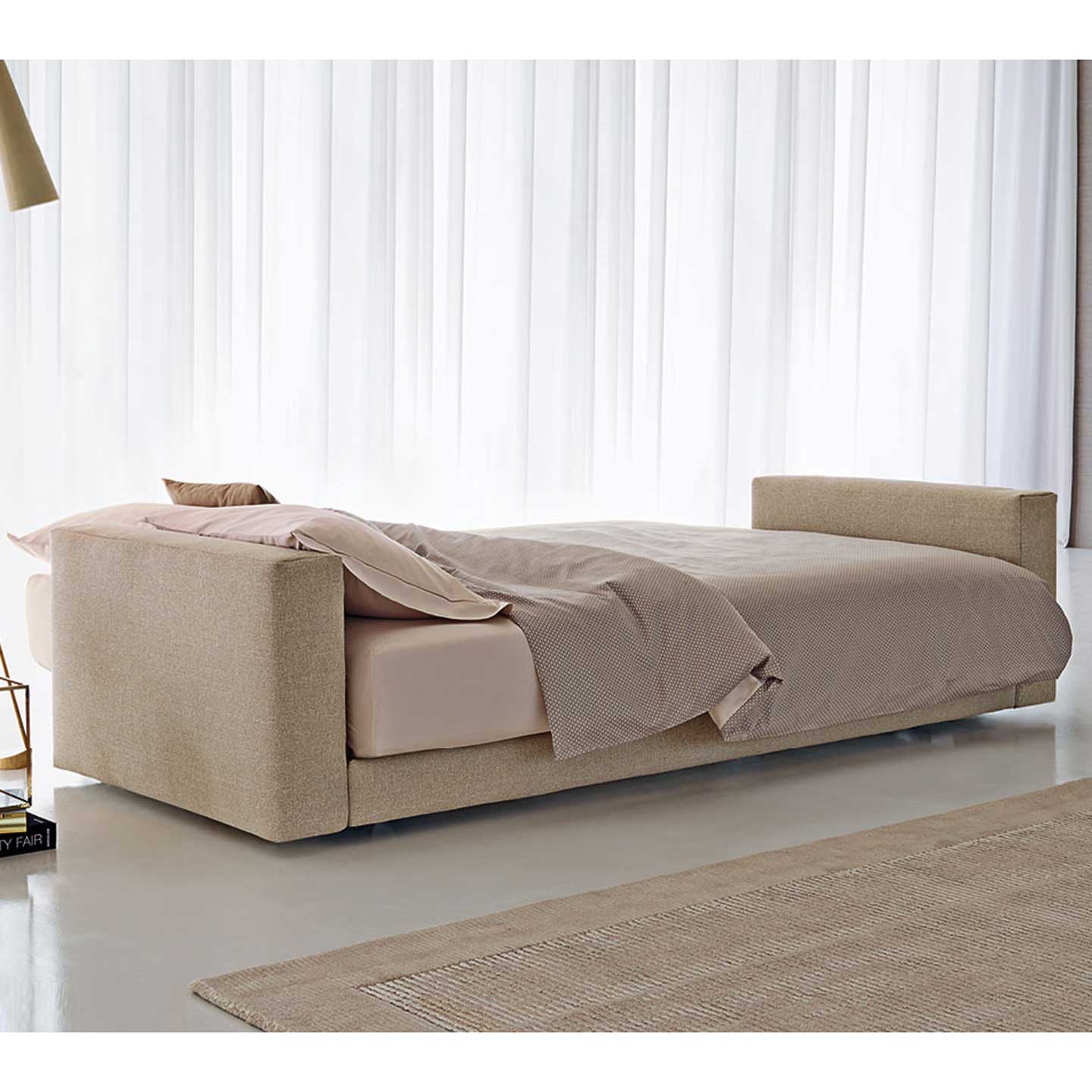 PiazzaDuomo Sofabed | Cream Canvas 940 Fabric