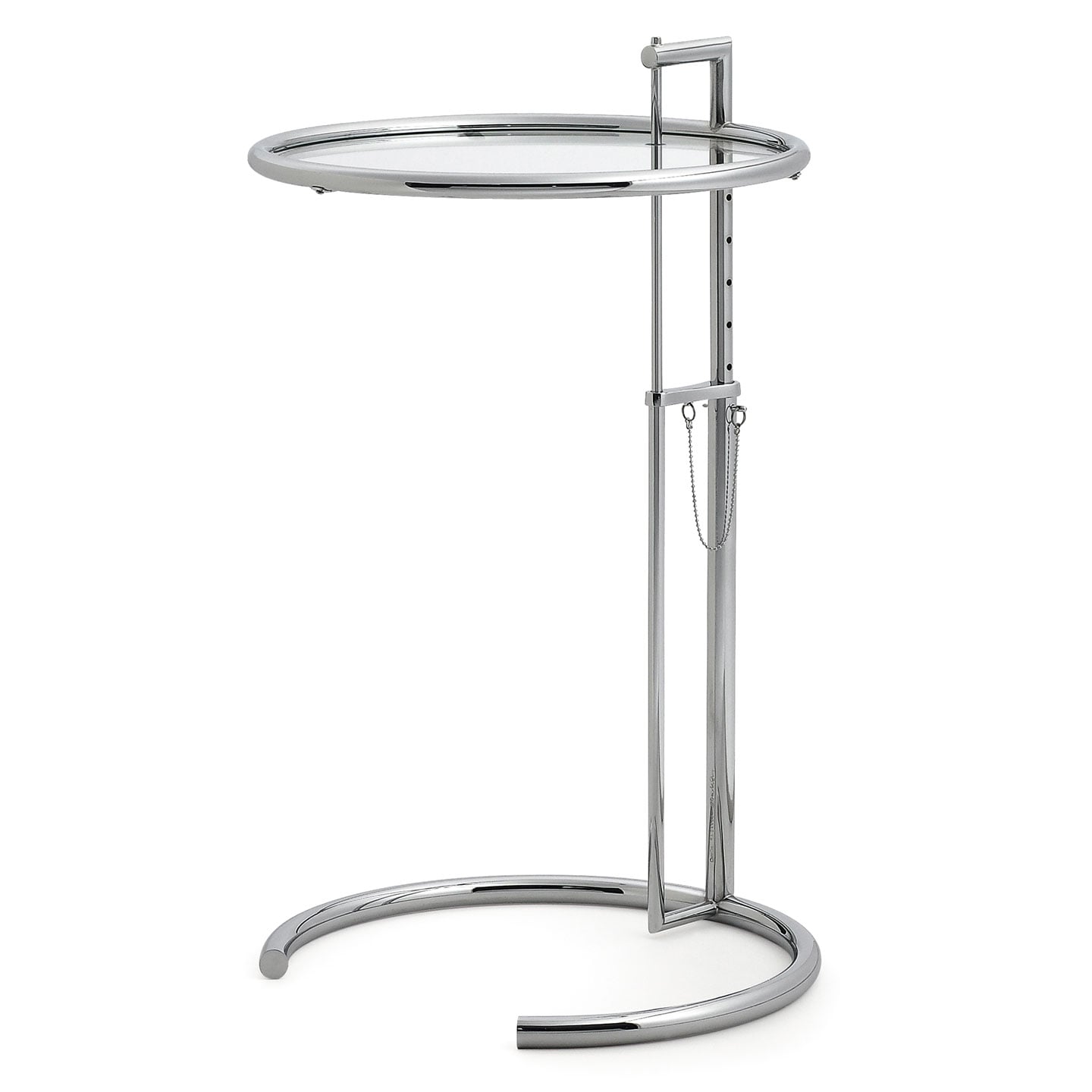 Eileen Gray E1027 Side Table | Chromed Frame