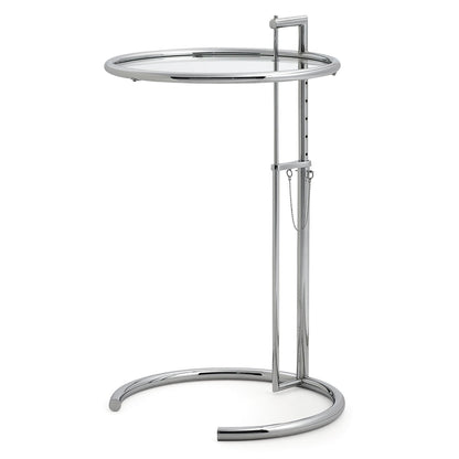 Eileen Gray E1027 Side Table | Chromed Frame
